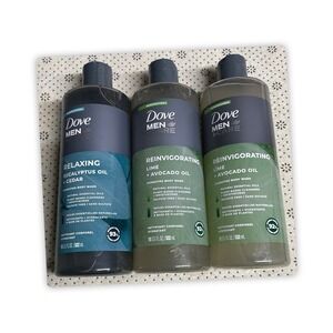 Dove Men Care Reinvigorating & Relaxing Body Wash, 18 US FL. OZ, 3 Items